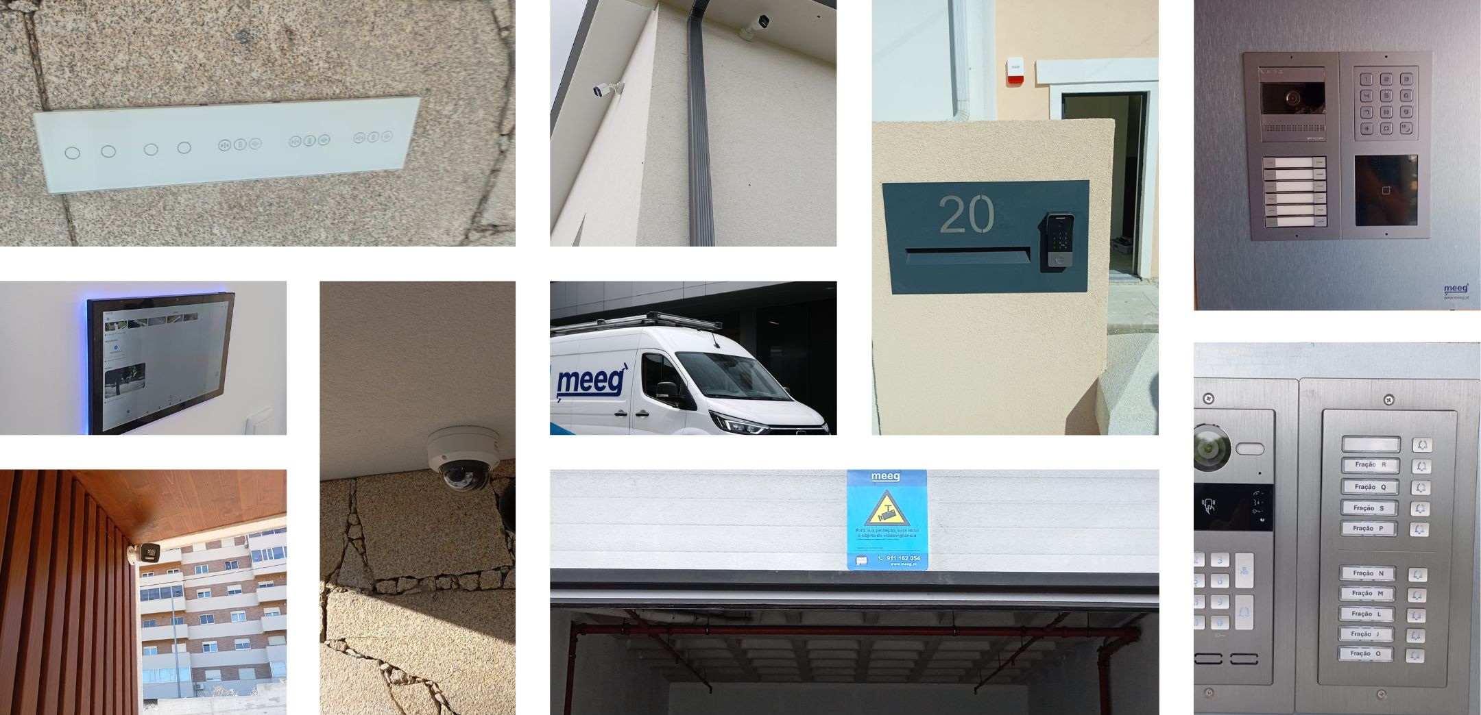 Instalação de câmaras e iluminação inteligente numa moradia